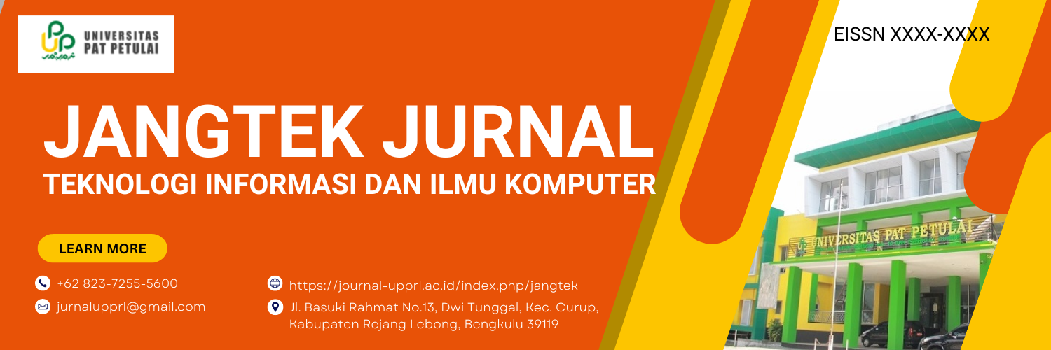 JANGTEK JURNAL : Teknologi Informasi dan Ilmu Komputer